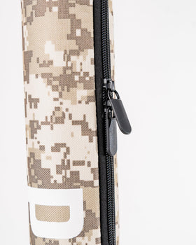 Pins & Aces non-stick exterior beer sleeve prevents grip interference on clubs.