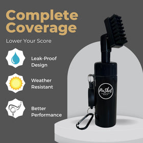 Pinshot Golf cleaner compact portable design for easy carry.