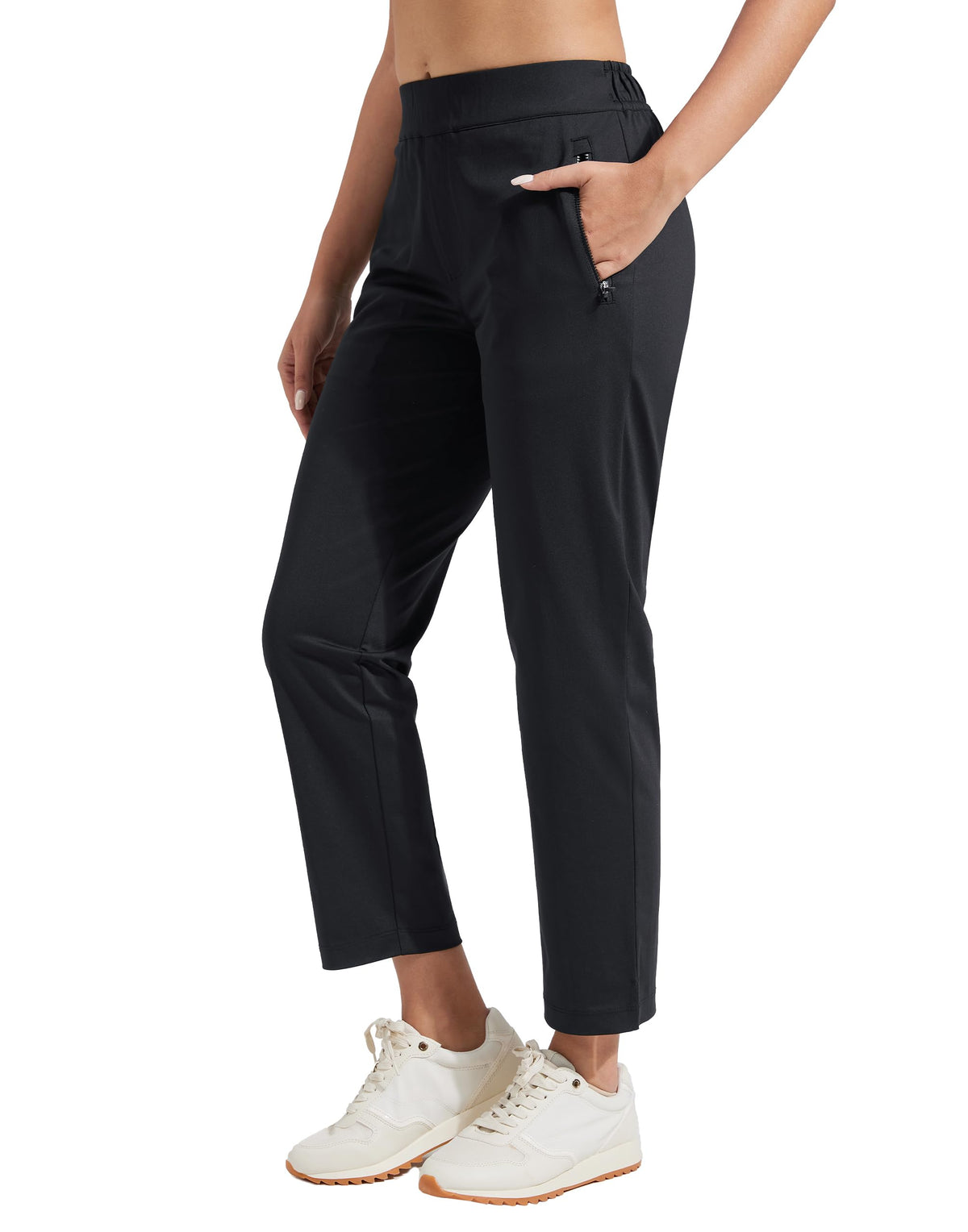 Pioneer Camp women's golf pants with zip pockets for secure essentials on course