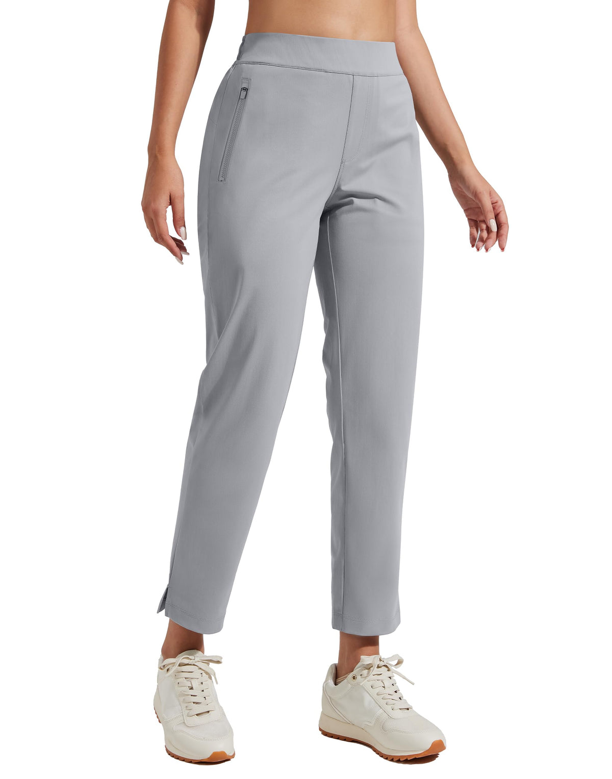 Pioneer Camp women's golf pants with zip pockets secure essentials on the go.