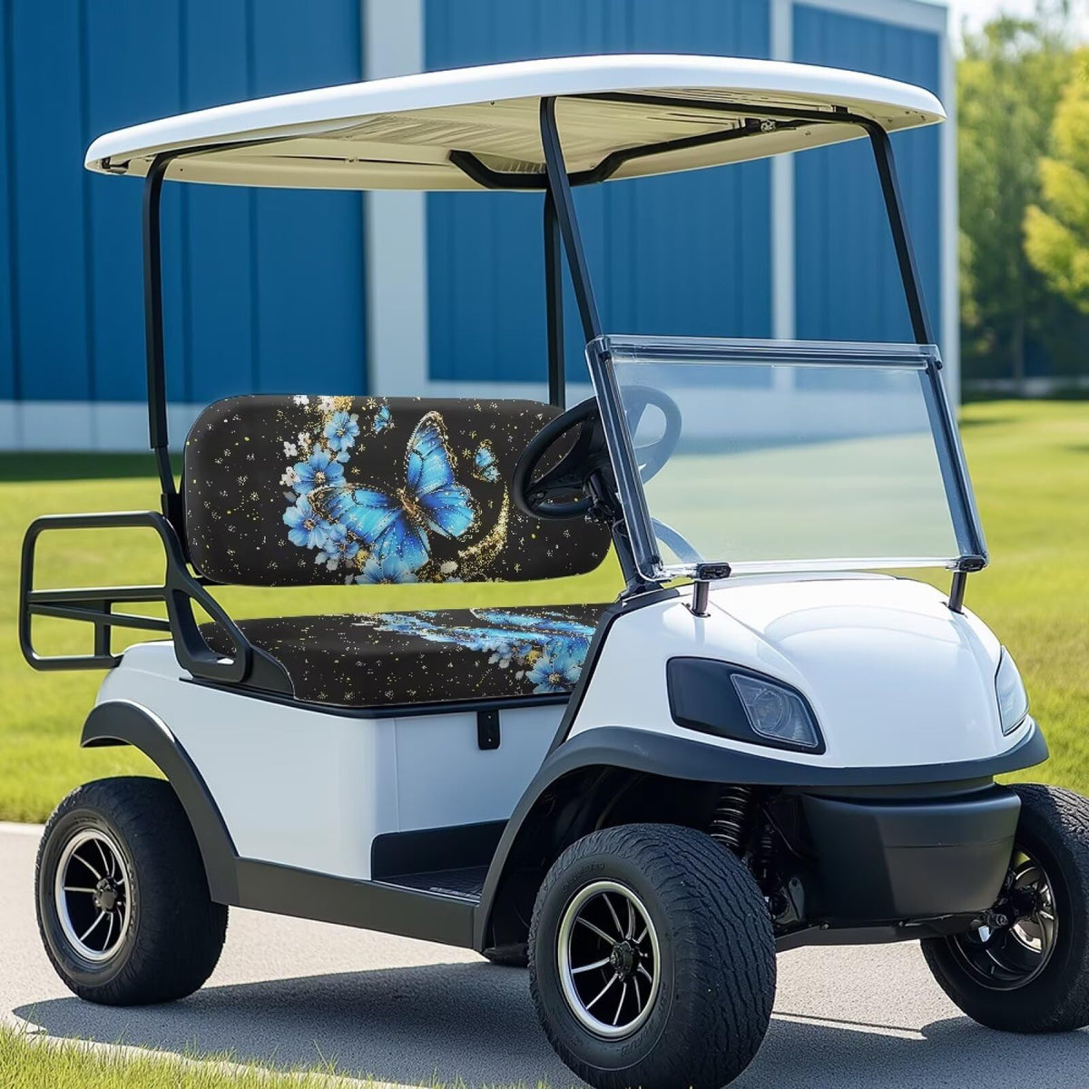 Pirexcny Starry Butterfly universal-fit cover suits most golf carts.
