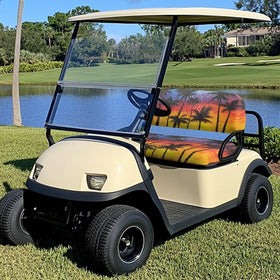 Pirexcny Sunset Coconut stretch fabric hugs seats for easy fit.