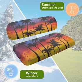Pirexcny Sunset Coconut two-person seats suit shared golf carts.