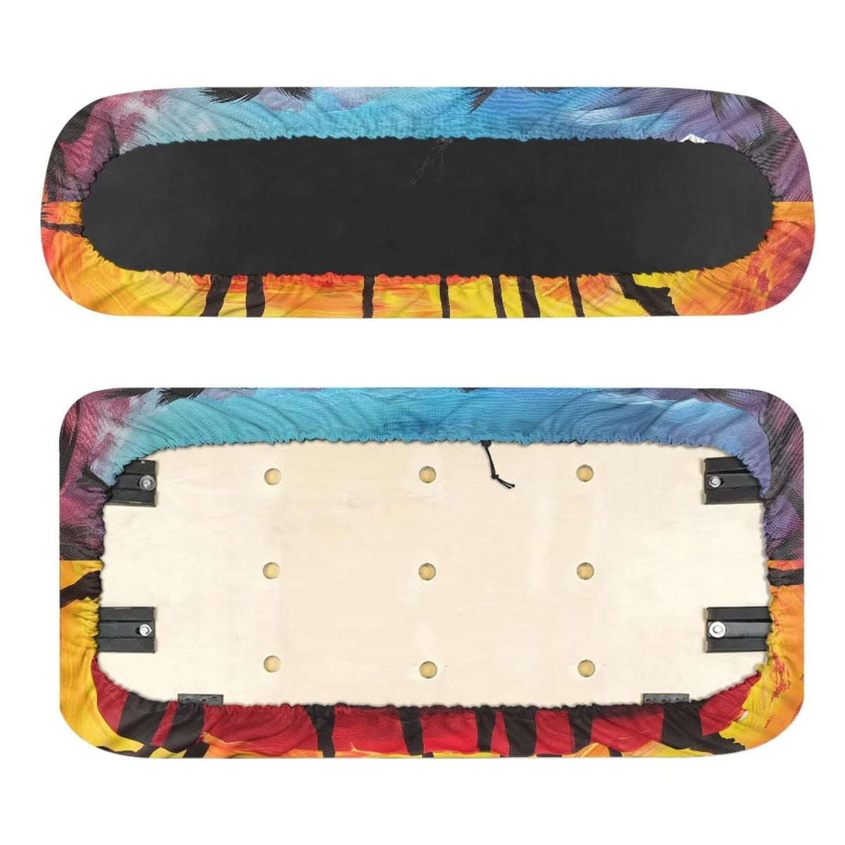 Pirexcny Sunset Coconut wrap-around design secures fabric during turns.