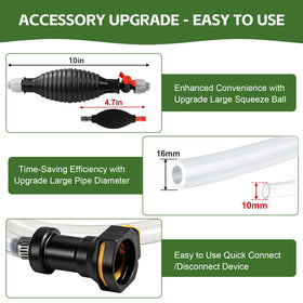 Pirjeco squeeze bulb with check valve for precise level control