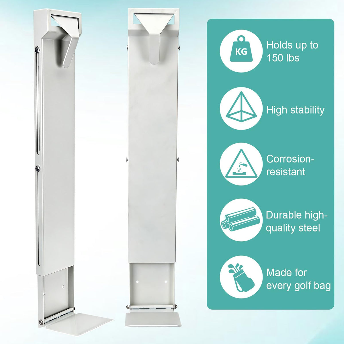 PIRXXIY heavy-duty wall-mounted rack supporting up to 150 lbs.