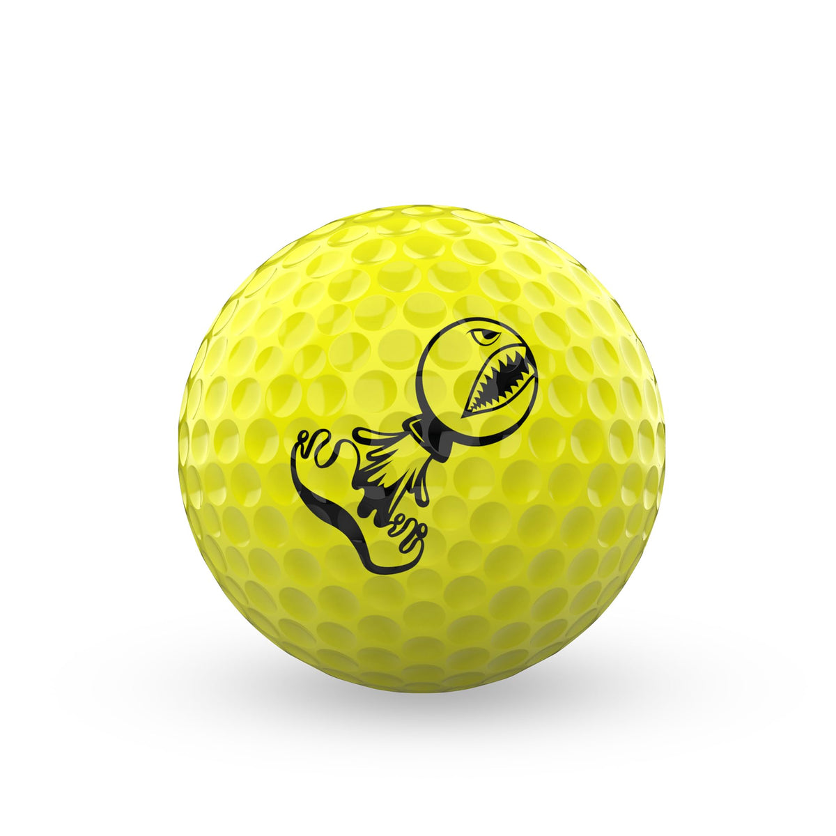 Piss Missile distance ball yellow close-up core emphasizes energy transfer