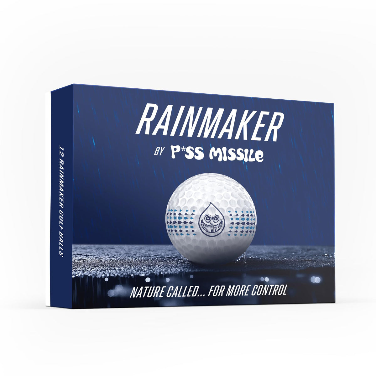 Rainmaker 332-dimple design supports stable, wind-resistant flight