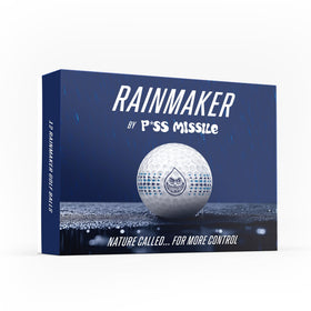 Rainmaker 332-dimple design supports stable, wind-resistant flight