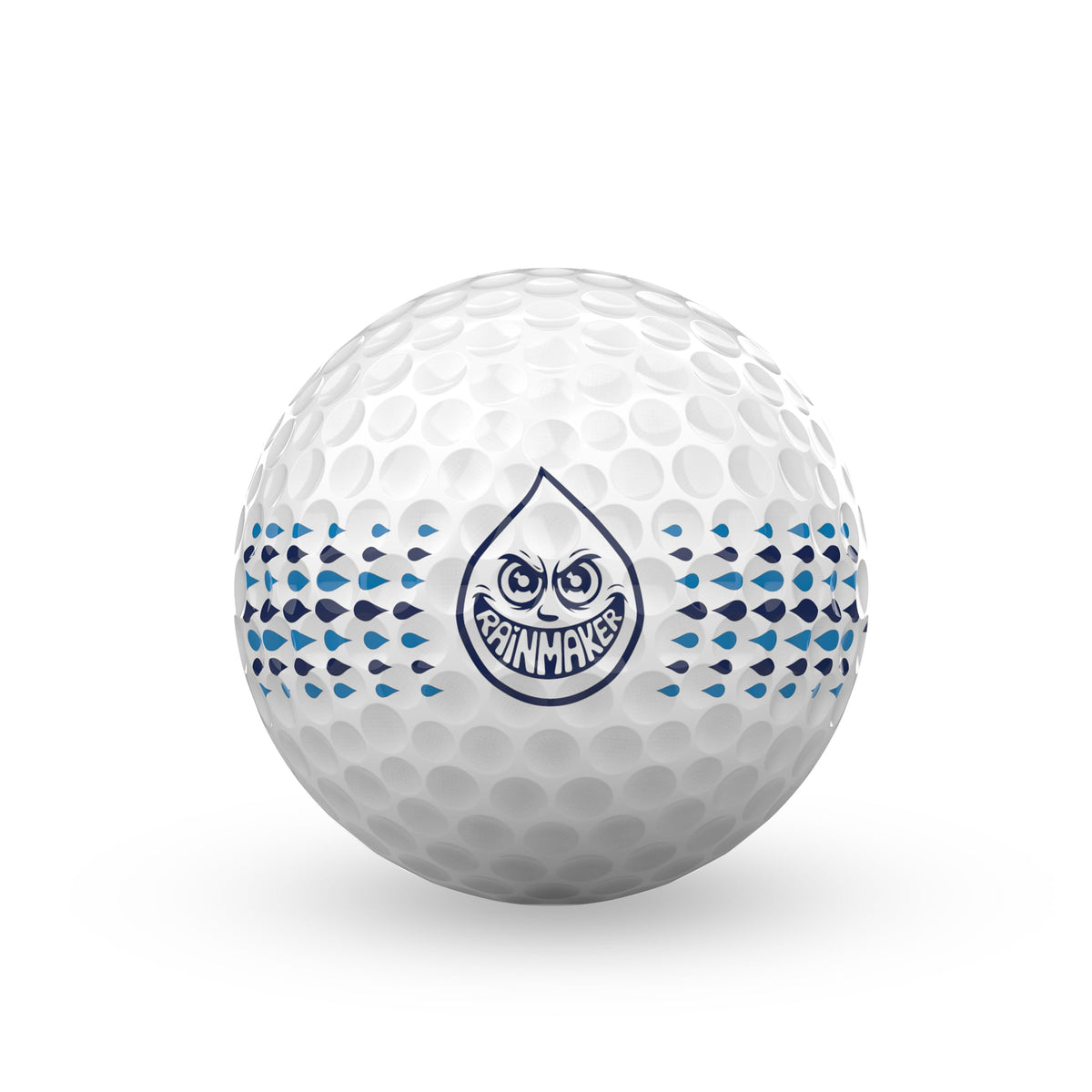 Rainmaker urethane-cover close-up highlighting spin potential around greens