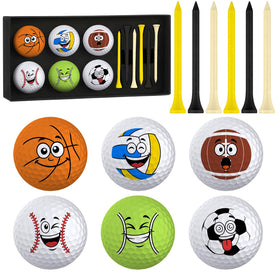 PIUFAM 6-ball golf set with gift box, ideal for gifting and practice.