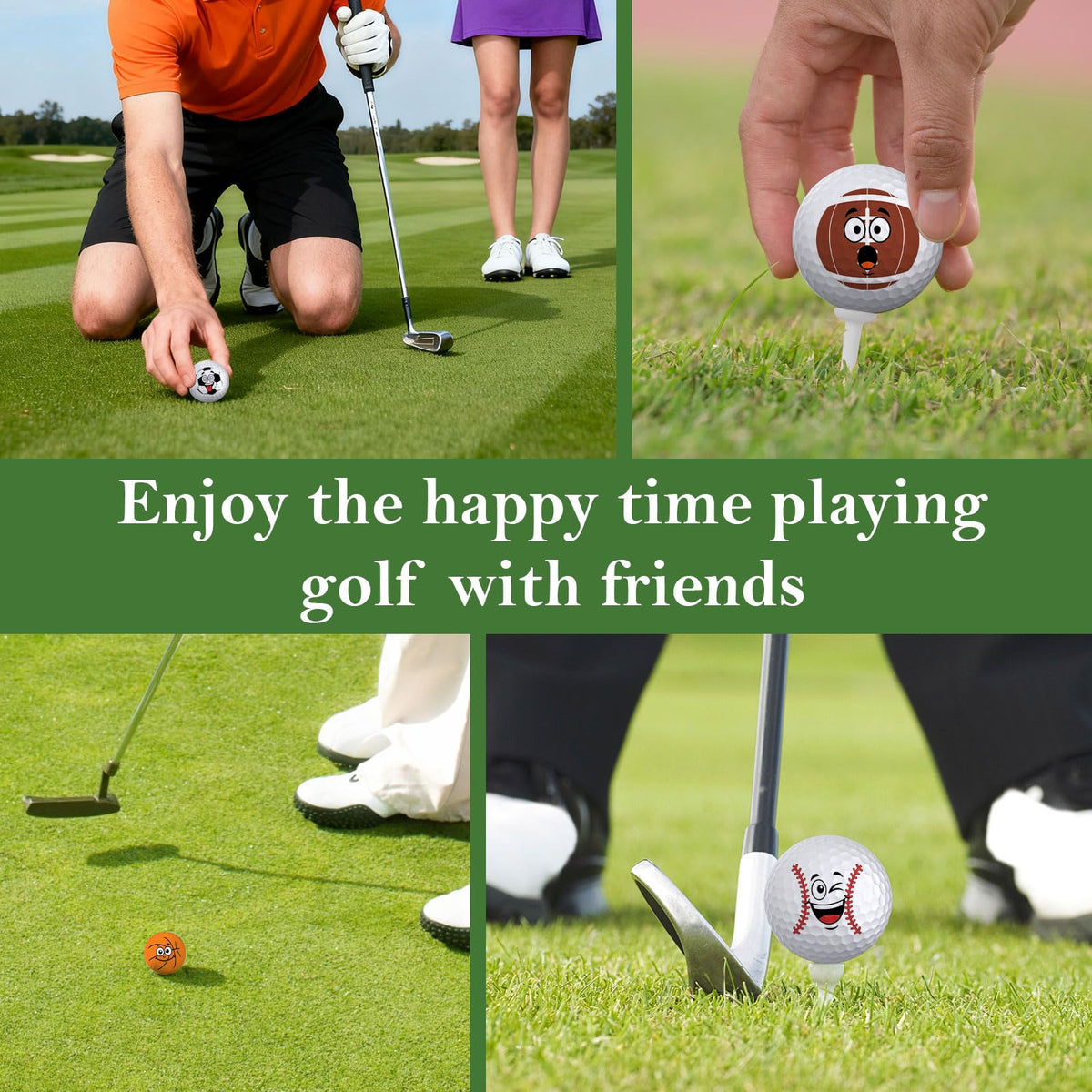PIUFAM golf ball diameter 1.68 inches for standard feel.