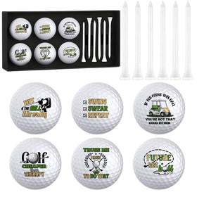 PIUFAM funny golf balls in gift box, ideal for gifting and on-course fun