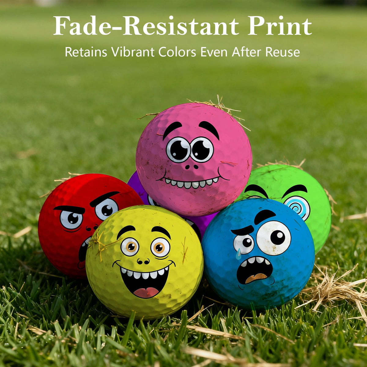 PIUFAM ready-to-gift golf ball set on green for golfers.