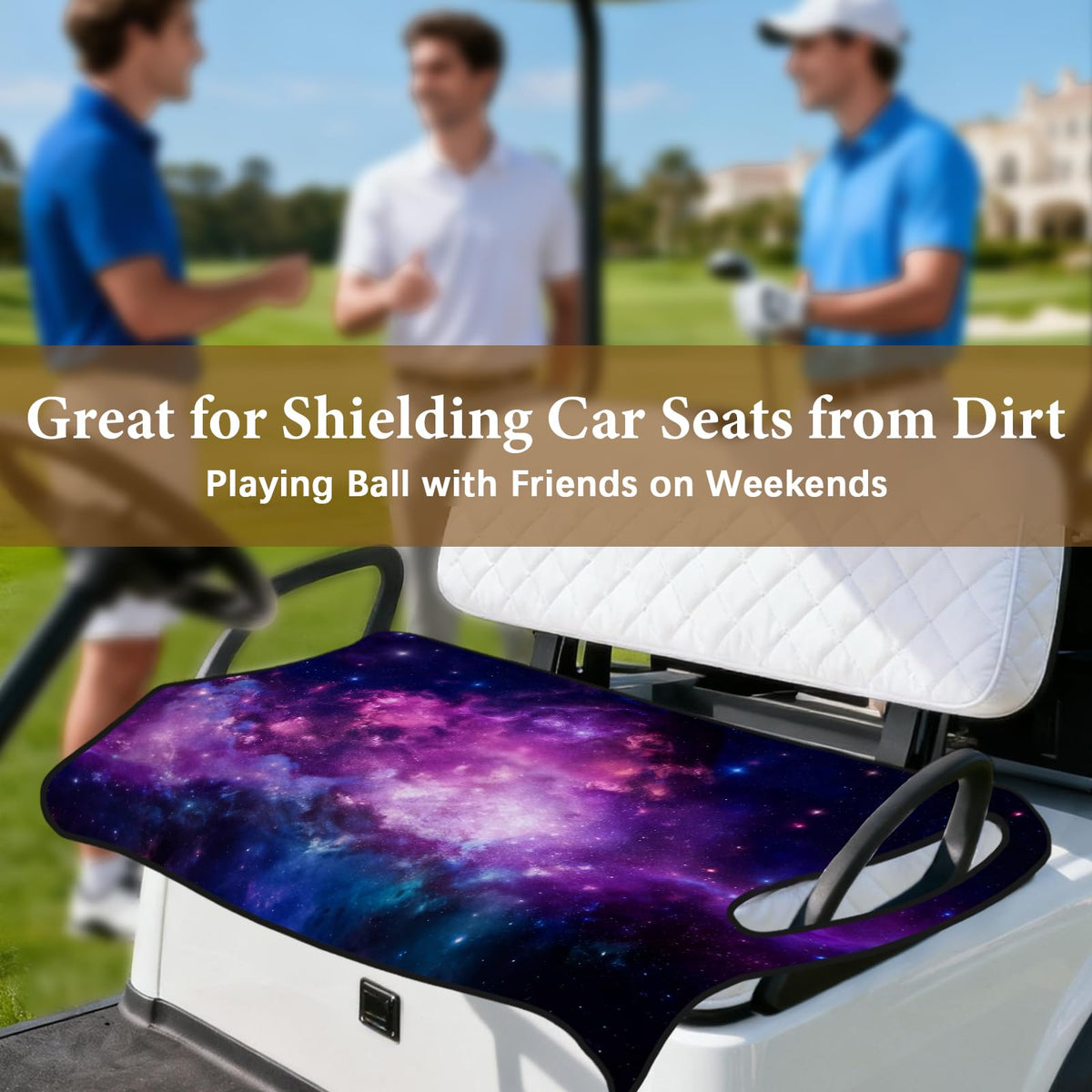 Breathable PIUFAM fabric keeps golf cart seats cool