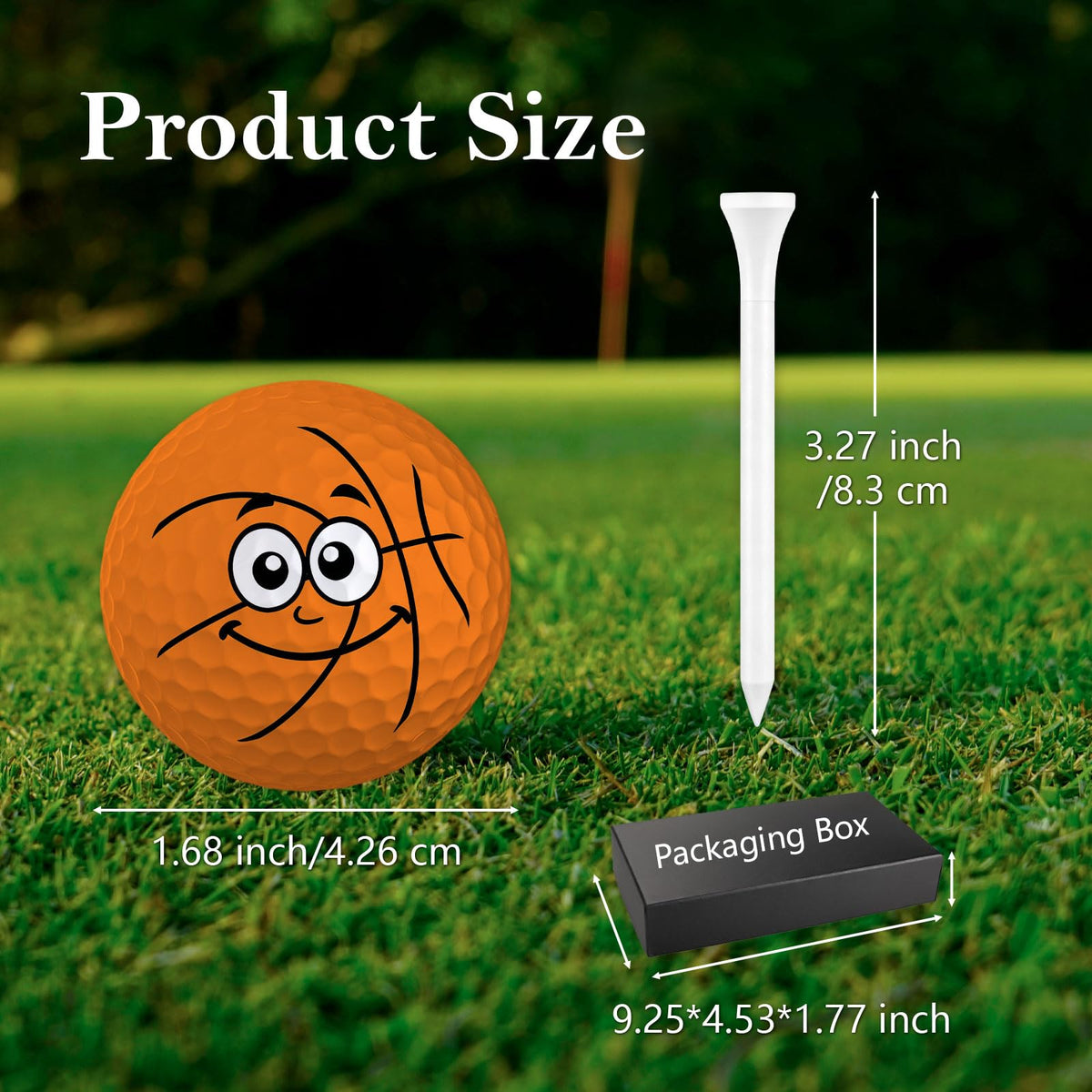 PIUFAM golf balls with humorous graphics for more fun on the course.