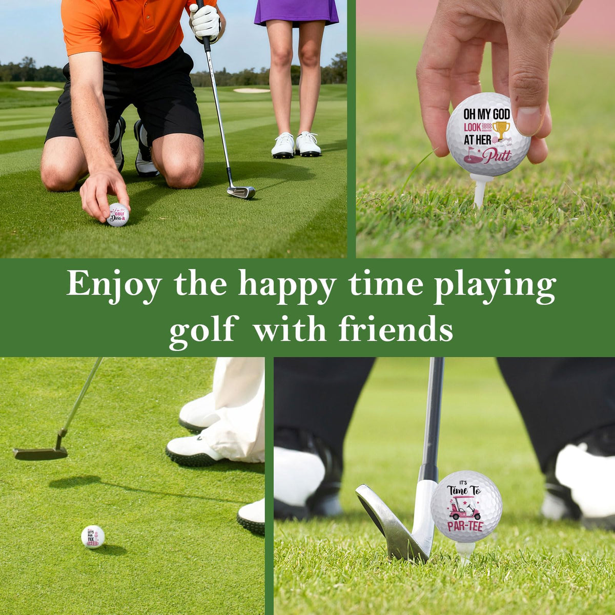 PIUFAM set features a 3.27 inch tee height for stable practice