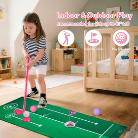 PJG wood club pink offers realistic swing practice for toddlers