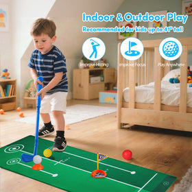 PJG Toddler Golf Set holes and flags for engaging target practice.