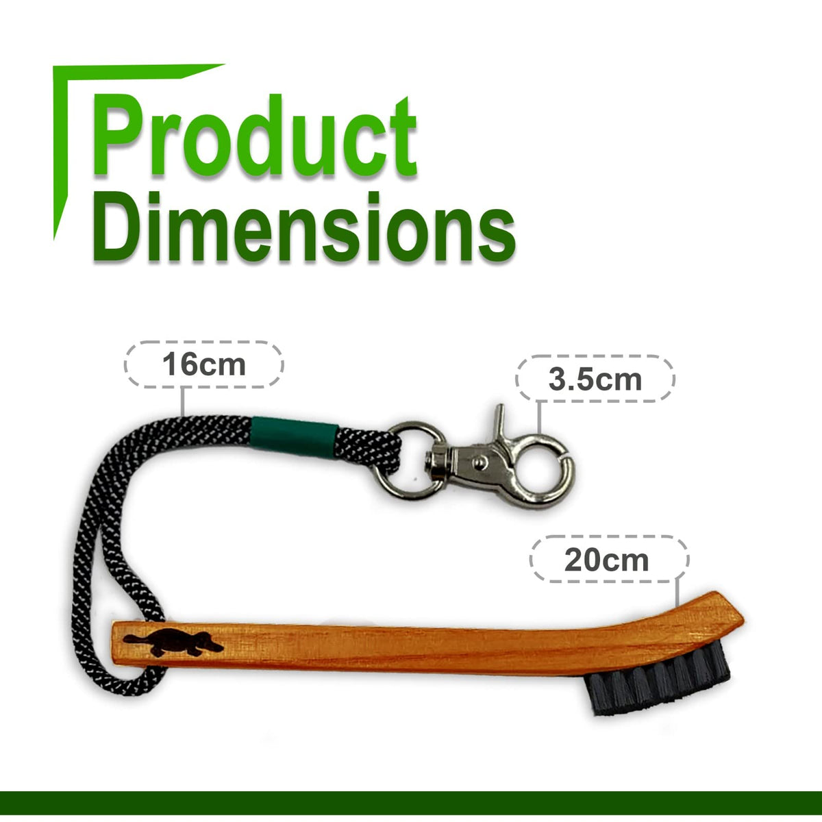 Platypus Golf Co. ergonomic design provides comfortable grip during use.