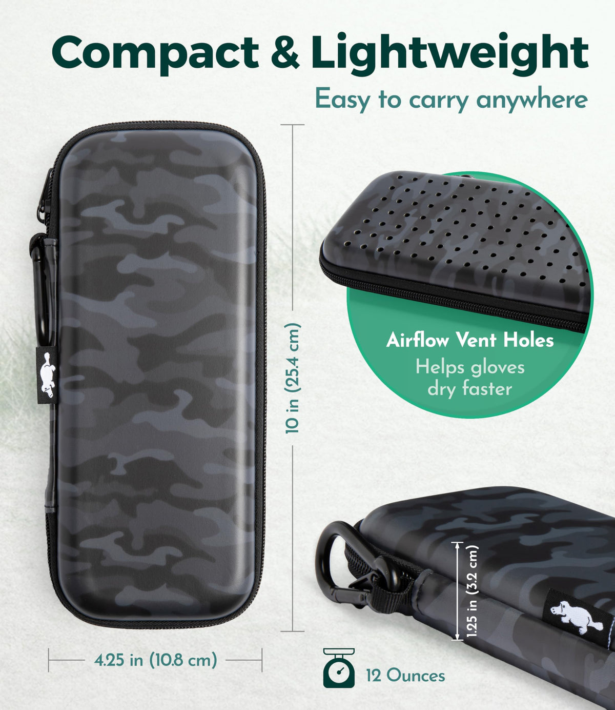 Platypus Golf Co. glove shaper inside maintains glove form between rounds