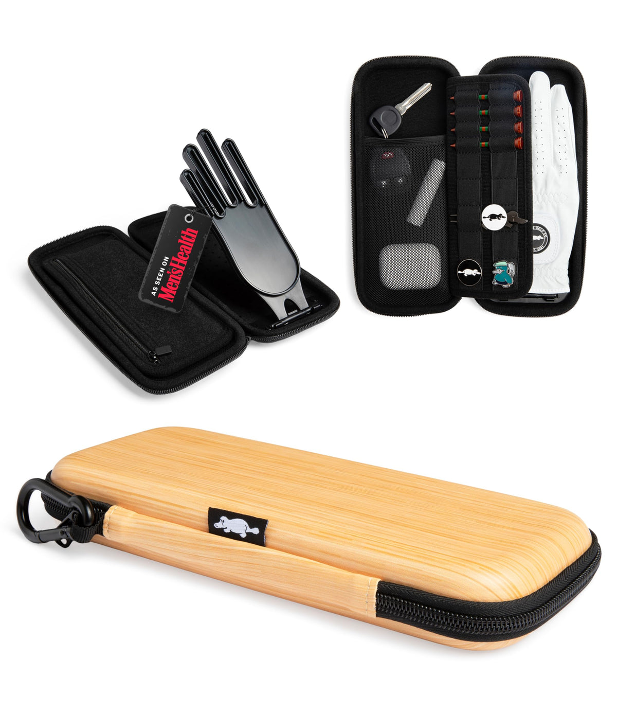 Platypus Golf Co. glove shaper preserves glove form for a comfortable game.