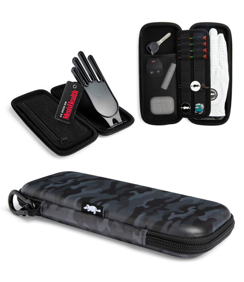 Platypus Golf Co. EVA travel case exterior protects gear on the course