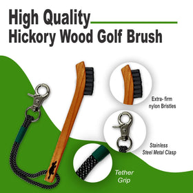 Platypus Golf Co. golf bag clip keeps it ready at hand.