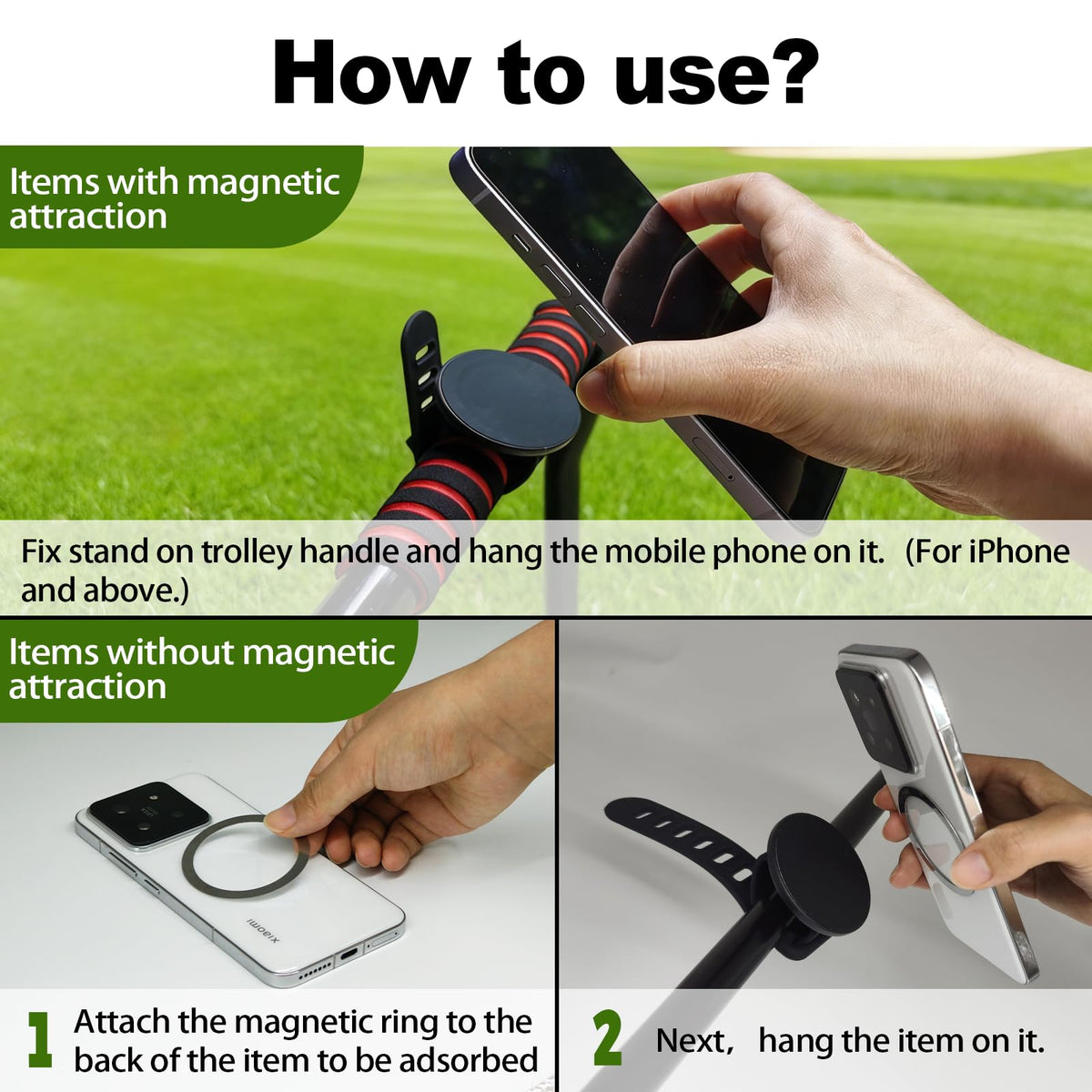 Play as Pro expandable magnetic accessory system for a clutter-free cart