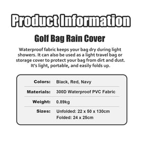 PLAYEAGLE rain cover demonstrates compact storage for travel and stowage.