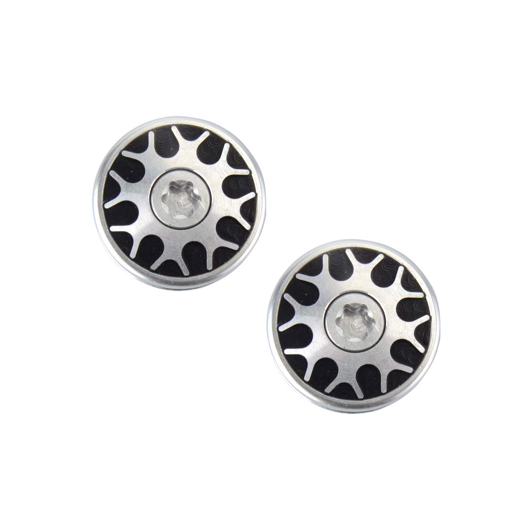 PLUSKER putter weights 25g two-pack in black-silver finish for Stroke Lab compatibility