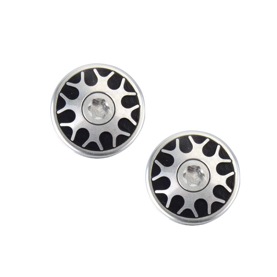 PLUSKER putter weights 25g two-pack in black-silver finish for Stroke Lab compatibility