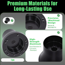 Podoy adapter supports 5- and 6-hole wheel patterns for flexibility.