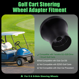 Podoy aluminum hub adapter provides a corrosion-resistant steering connection.