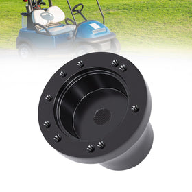 Podoy steering wheel adapter on Yamaha G2-G29 for a secure upgrade.