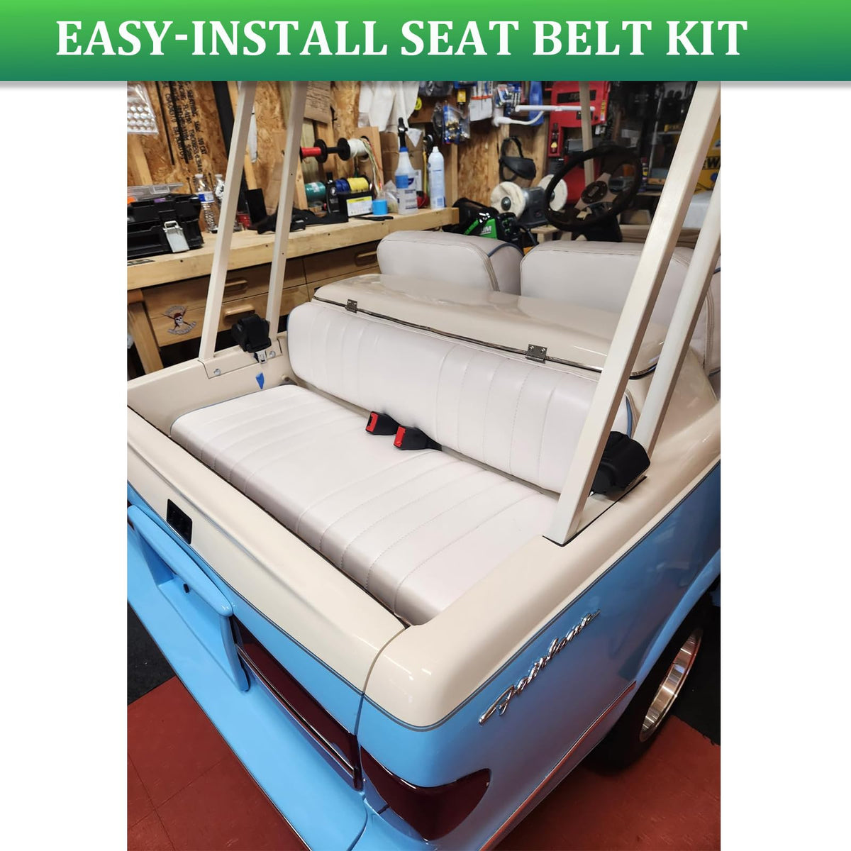 Podoy belt buckle and screws included for quick, secure installation.