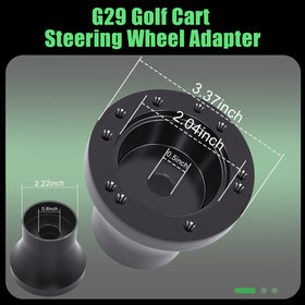 Podoy steering wheel upgrade improves custom look on Yamaha golf carts.