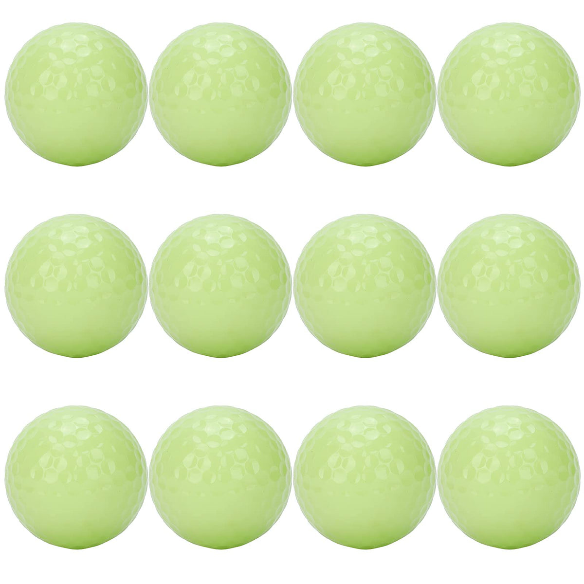 POENVFPO glow balls packaging shown as a gift-ready set for night golfers