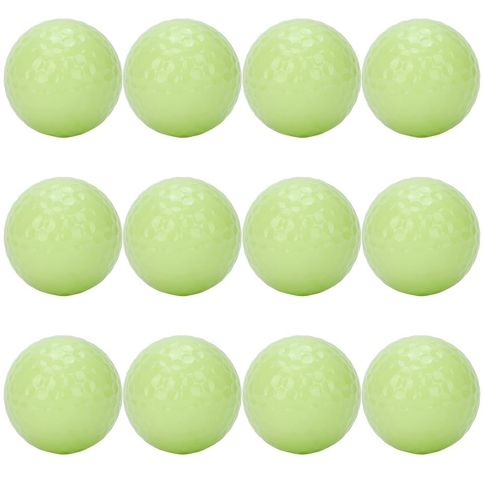 POENVFPO glow balls packaging shown as a gift-ready set for night golfers