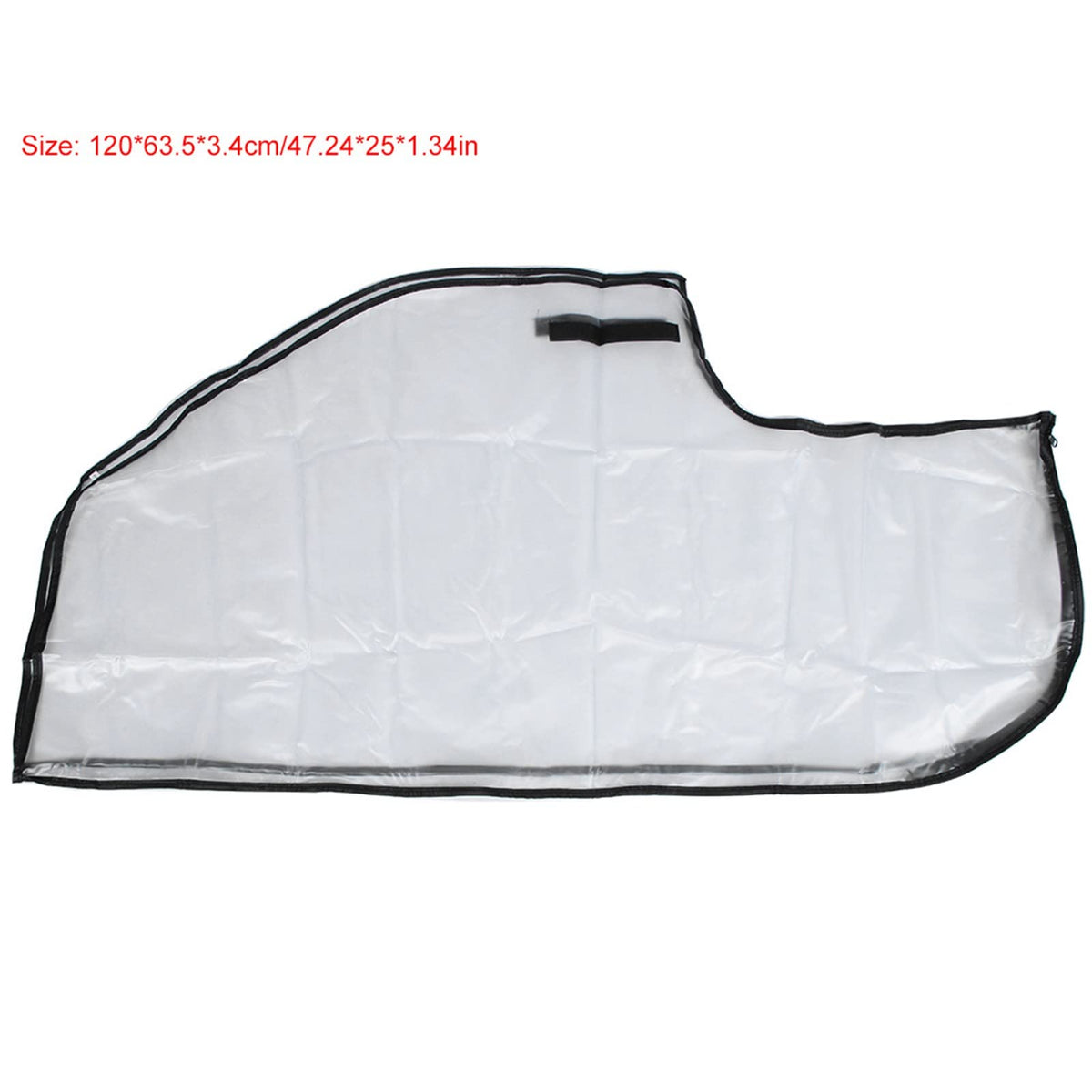 POENVFPO transparent golf bag cover allows quick visibility of contents.