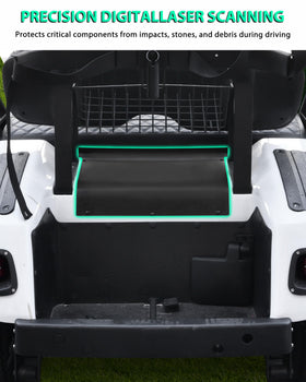 POKIAUTO access panel back view demonstrates full coverage against dust and moisture