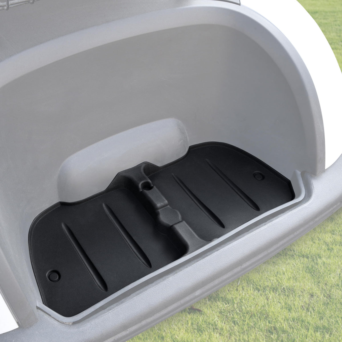 POKIAUTO bag well mat fits Yamaha G29 and shields the rear cargo from mud