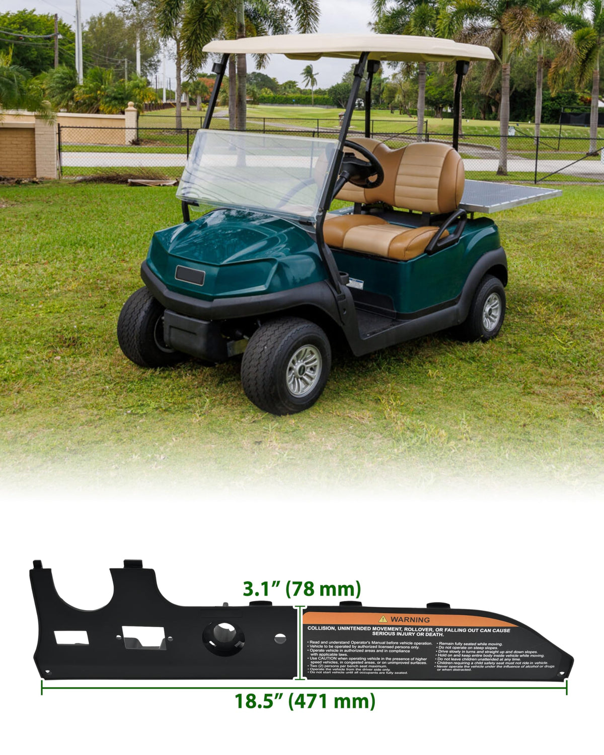 POKIAUTO fitment for Club Car Tempo 2017+ ensures a snug, secure fit.
