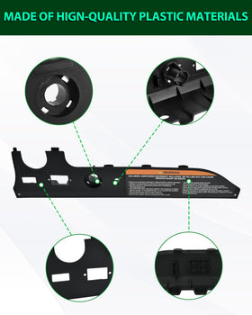 POKIAUTO instrument panel dash cover ships with mounting hardware and clear guidance.