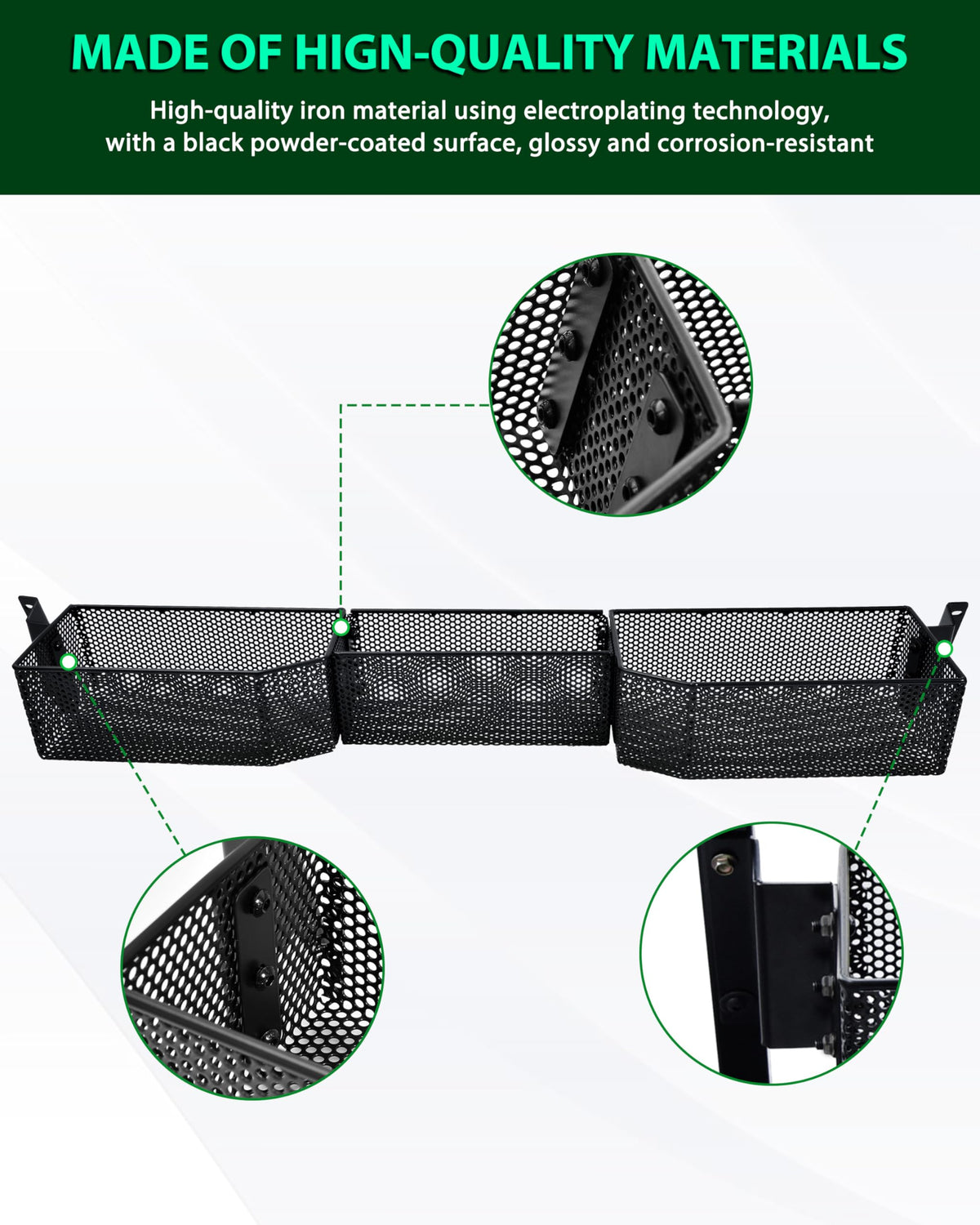 POKIAUTO installation brackets and screws simplify mounting without drilling.