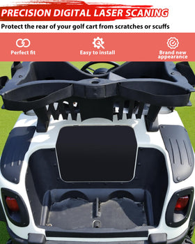 POKIAUTO EZ-GO RXV rear scuff guard on passenger side guards against debris.