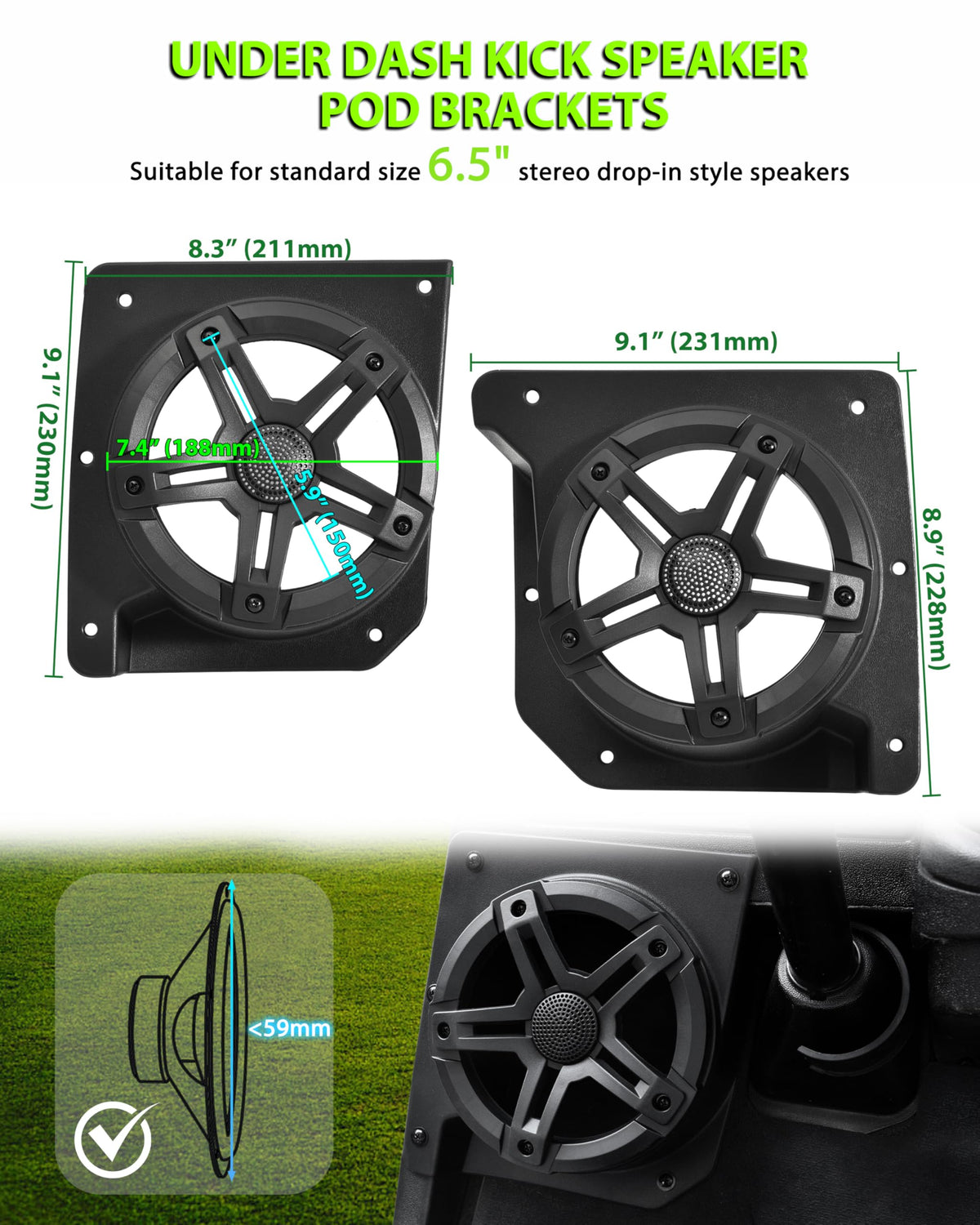 POKIAUTO under-dash pod integrates with EZGO TXT dashboard for space-saving fit
