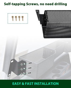 POKIAUTO basket helps organized front dash for Yamaha G14-G22 carts