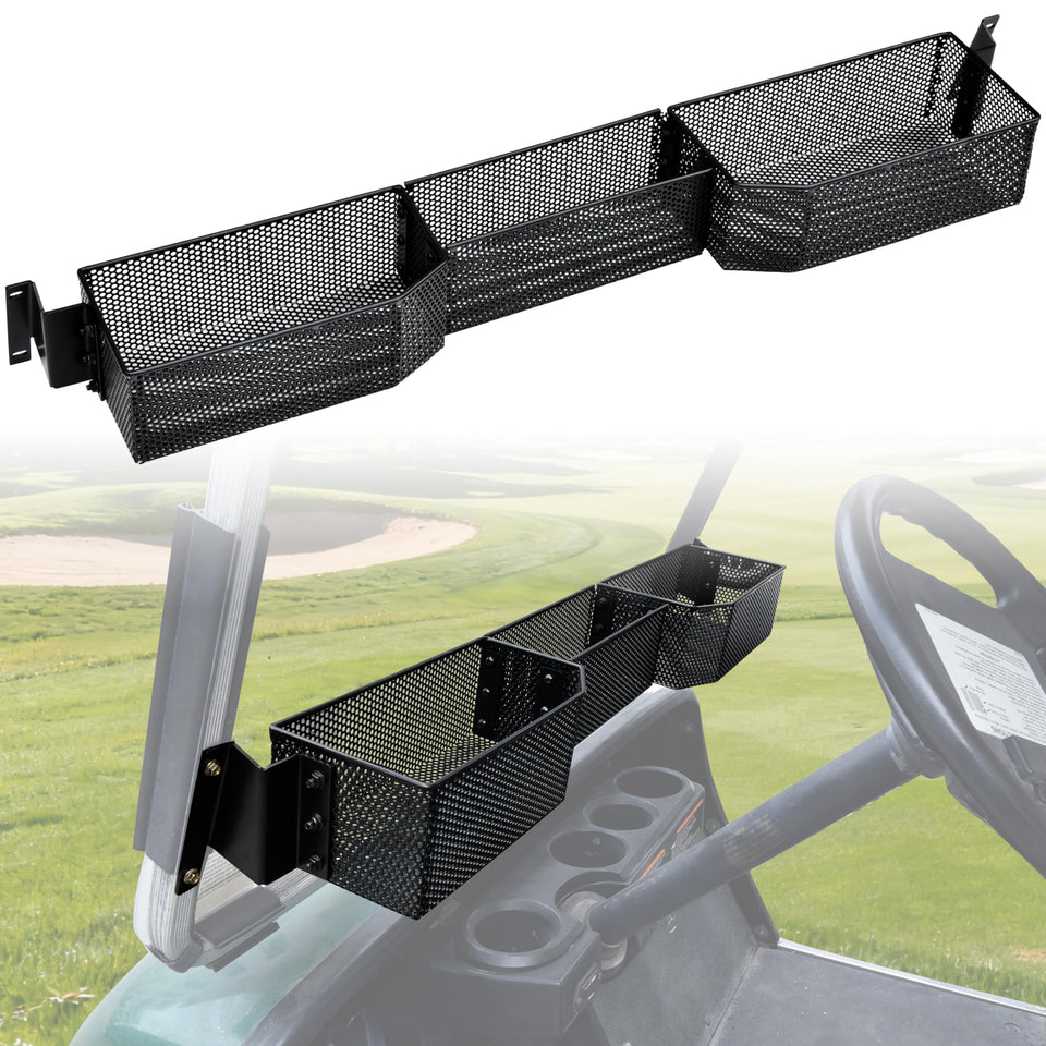 POKIAUTO inner front storage basket on Yamaha G14-G22, front view, keeps essentials organized