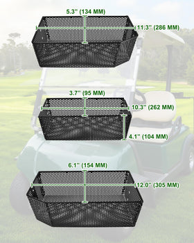 POKIAUTO black-coated front basket withstands weather and daily use